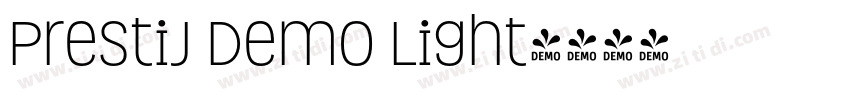 Prestij Demo Light字体转换